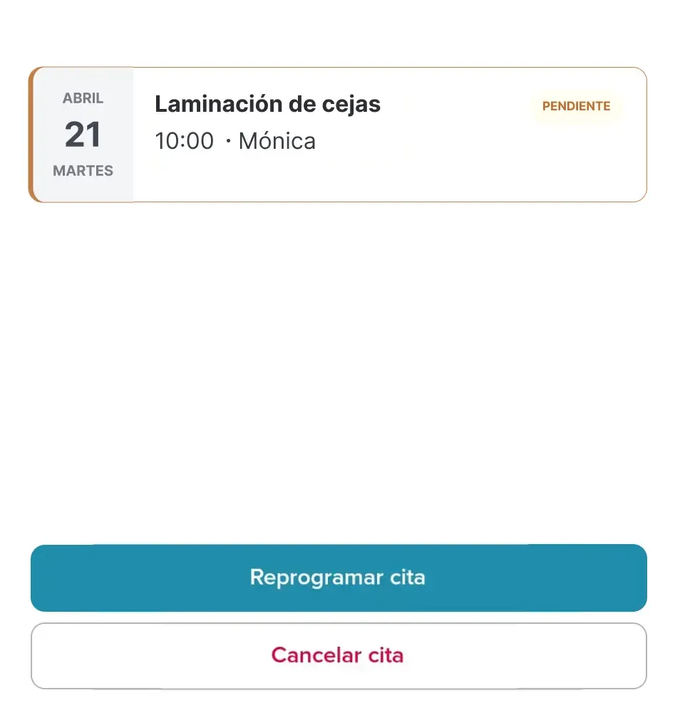 Modificar o cancelar cita