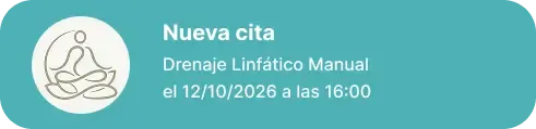 Nueva reserva de masaje en un centro de masajes