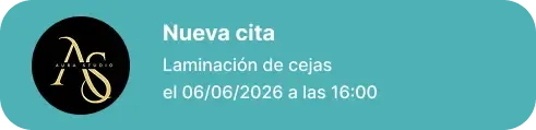 Nueva reserva de centro cejas y pestañas