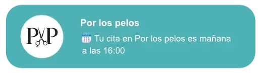 Notificación de cita