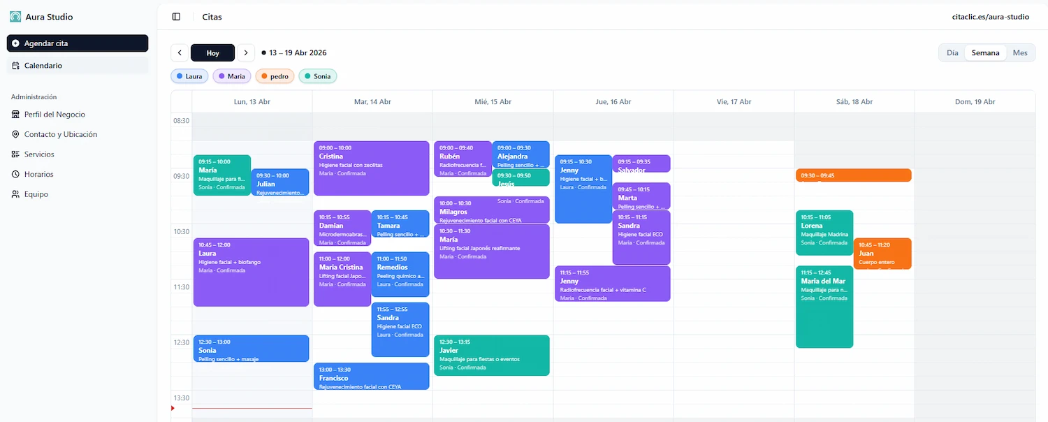 App para agendar citas CitaClic
