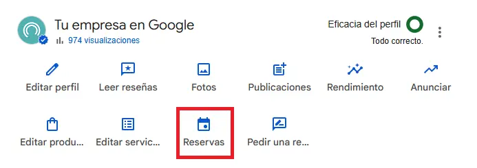 Cómo poner un enlace de reservas en Google Maps