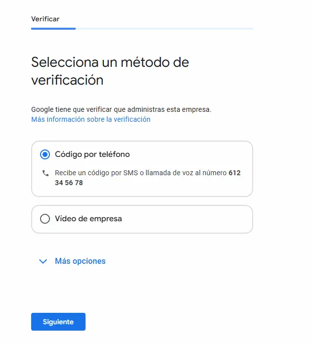 Métodos para verificar mi negocio en Google Business Profile
