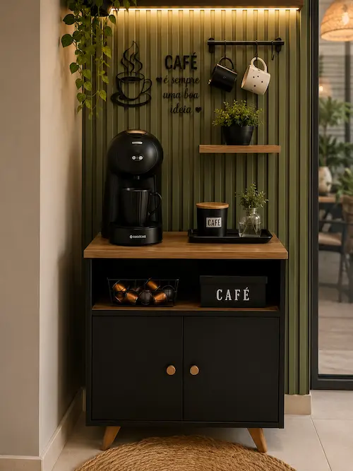 Inspiración rincón para el café peluquería