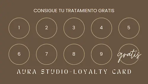 Tarjeta de fidelización de marketing