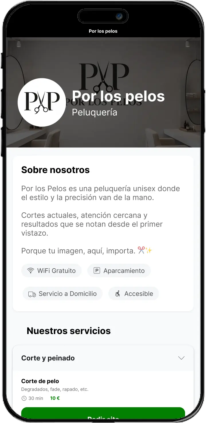 App para agendar citas negocio
